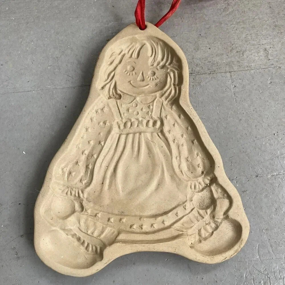 VTG Brown Bag Cookie Art Mold 1984-5 Heart Doves Wedding Birds Ann Gingerbread - Picture 7 of 12